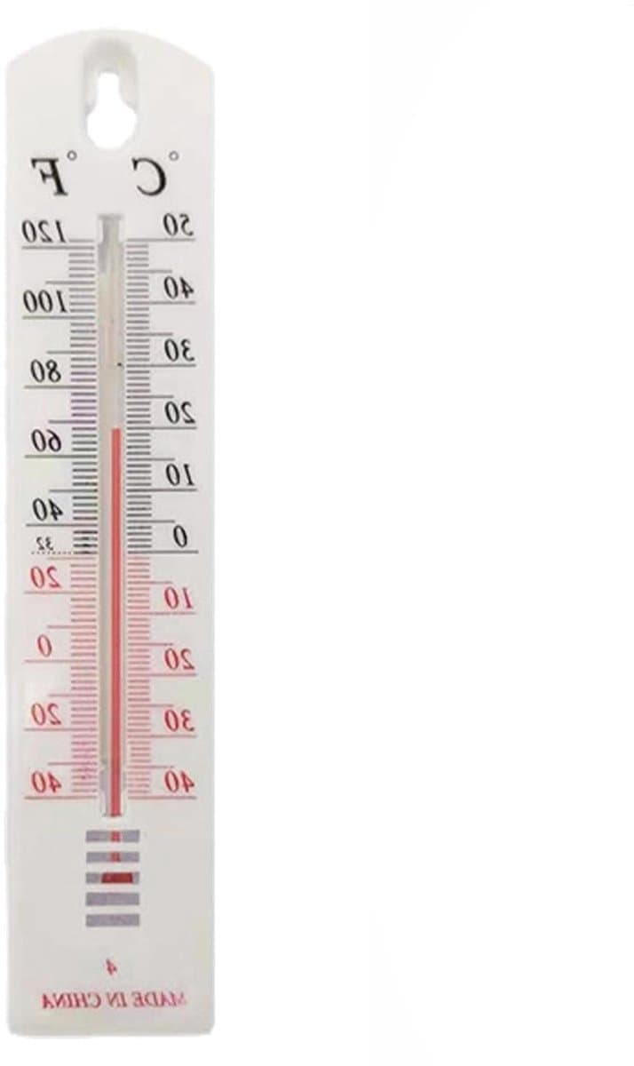 Buitentemperatuurmeter Binnenshuis - Weer Monitorindicator - Temperatuur Meten - Nauwkeurige Uitlezingen - 223 x 148 x 11 cm - Wit