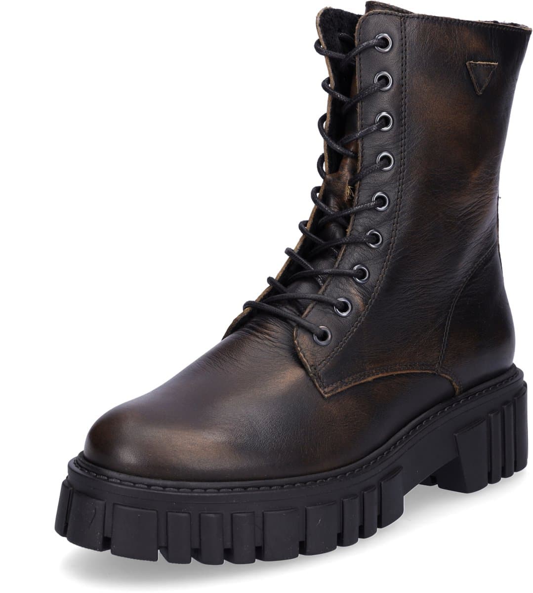 Palpa dames veterlaarsjes cognac