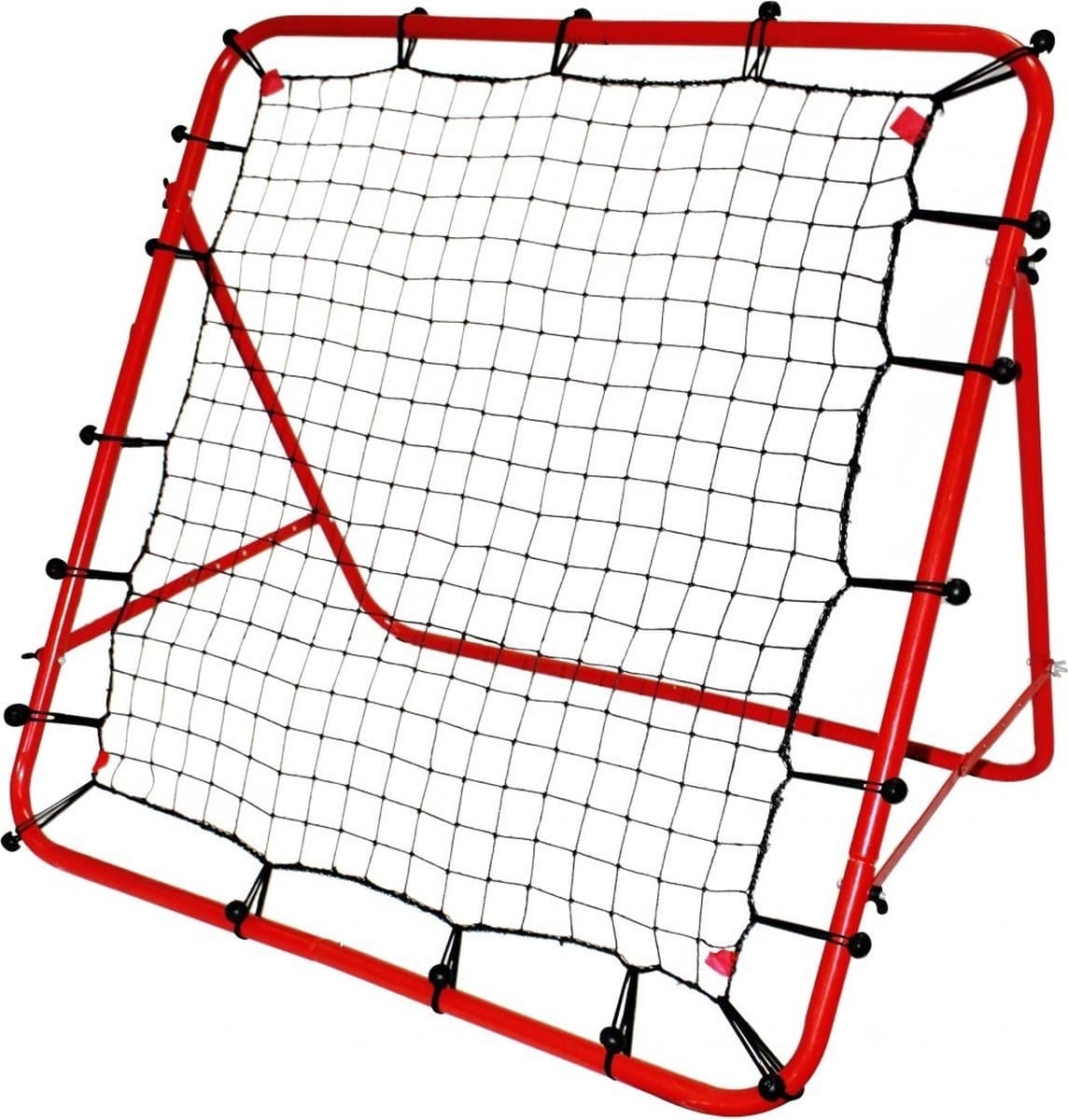 Rebounder voetbal - trainingsframe - 100x100cm - Rood/Zwart