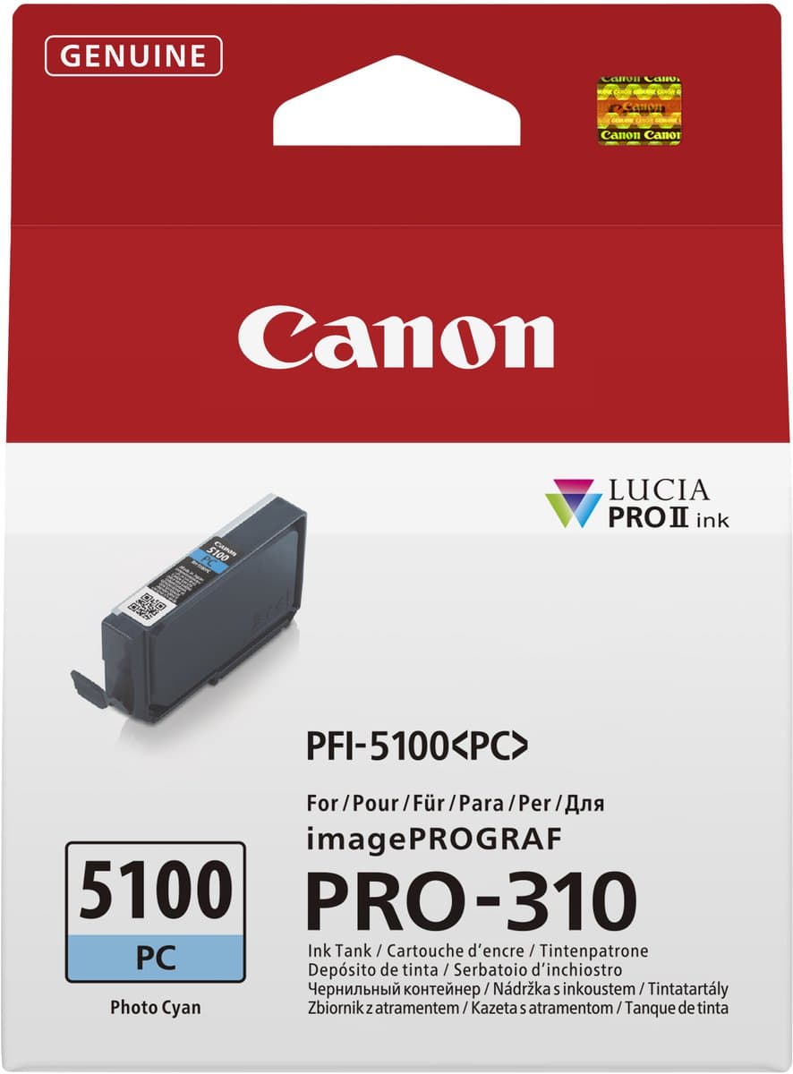 Canon PFI-5100 PC inktcartridge 1 stuk origineel foto cyaan