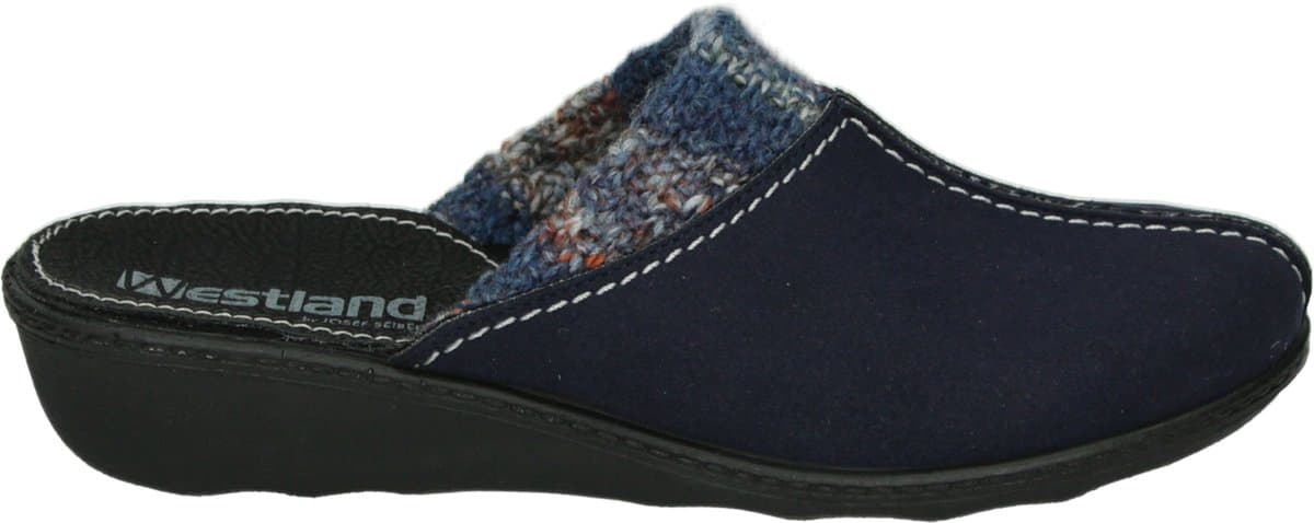 Westland - AVIGNON 308 - Dames pantoffels - Kleur: Blauw - Maat: 40