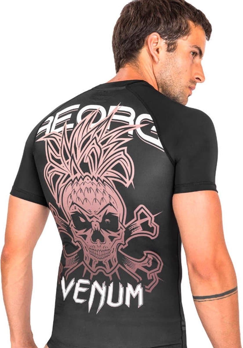 Venum Reorg Rash Guard Korte Mouwen Zwart - XL
