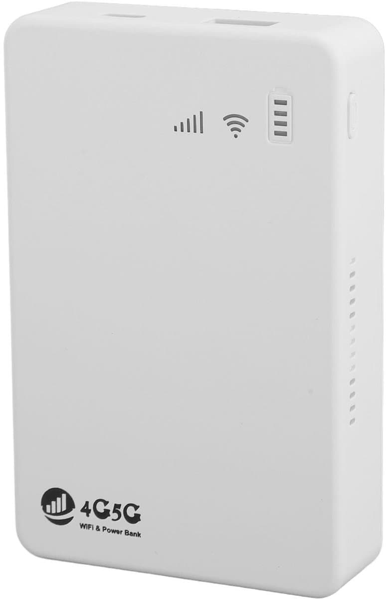 Allecto - 4G LTE WiFi Hotspot - Draadloze Router - 10.000 mAh Accu - Tot 10 Gebruikers - SIM Slot en Mobiele Verbinding - Ideaal voor Thuis en Op R...