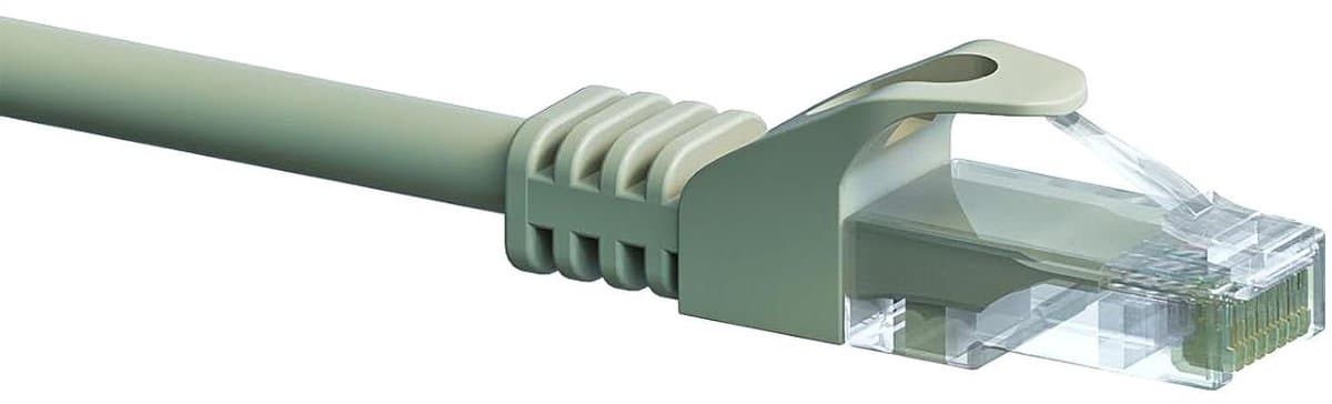 UTP CAT5e patch cable 50 m grey - 100% copper, POE, Ethernet, LAN, Patch Cable, Data Cable, RJ45 - for Server Cabinet, Switches, Router, Modems!