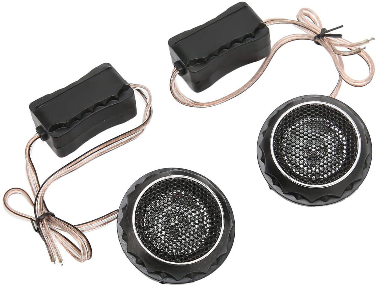Allecto - Dome-tweeter - Heldere klankdetails - 140W - Metallic - Premium auto-luidspreker - Perfect voor muziekgenres - Mini Tweeter