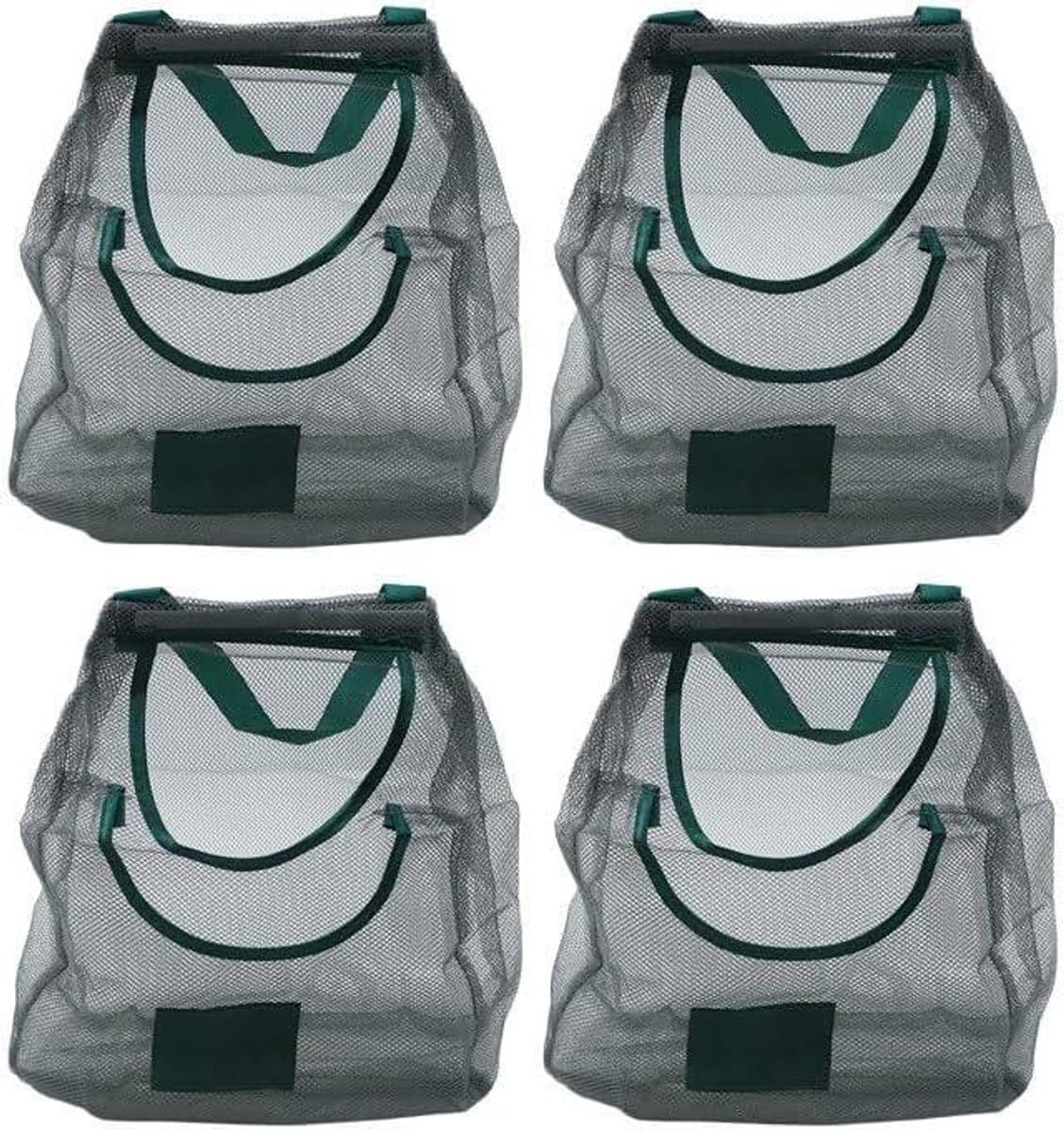 Fruit en Groente Zakken - Hangende Organizer - Keuken Organiseren - Ademende Mesh Stof - 335 x 25 cm - Groen