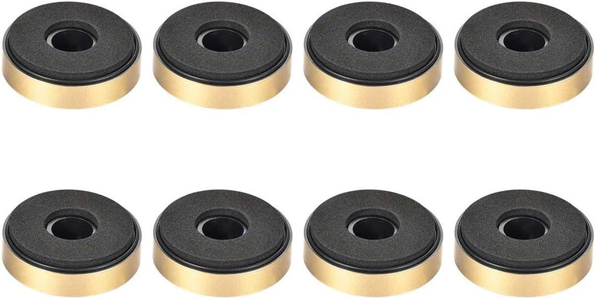 Anti-Vibratie Pads - Isolatie Voetjes - Luidspreker Stabiliseren - Zelfklevende Spons Isolatie - D40xH1135mm - Goudkleurig