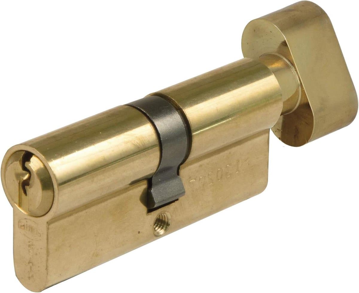 Veiligheidscilinder Deurslot - Cilinderslot Anti-inbraak - Huis Beveiligen - Boorbestendige Stangen - 80 mm (35-45) - Mat Goud