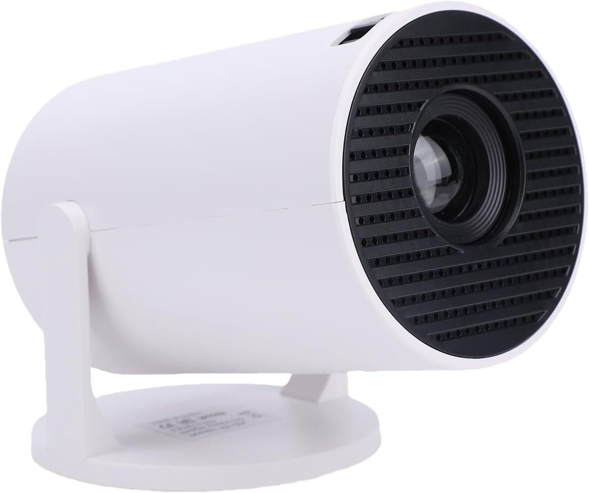 Mini Projector met WiFi, FHD 1080P, Stille Smart Projector met 240° Rotatie en Trapeziumcorrectie, Ideaal voor Thuisbioscoop en Presentaties
