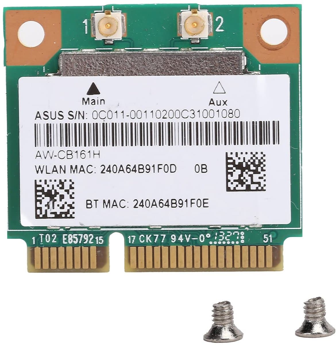 Dailygoody - Wifi Module - Mini PCI-E - Draadloze Netwerkkaart - Geschikt voor Laptops - 802.11a/b/g/n/ac - Bluetooth 4.0 - 2,4/5,0GHz