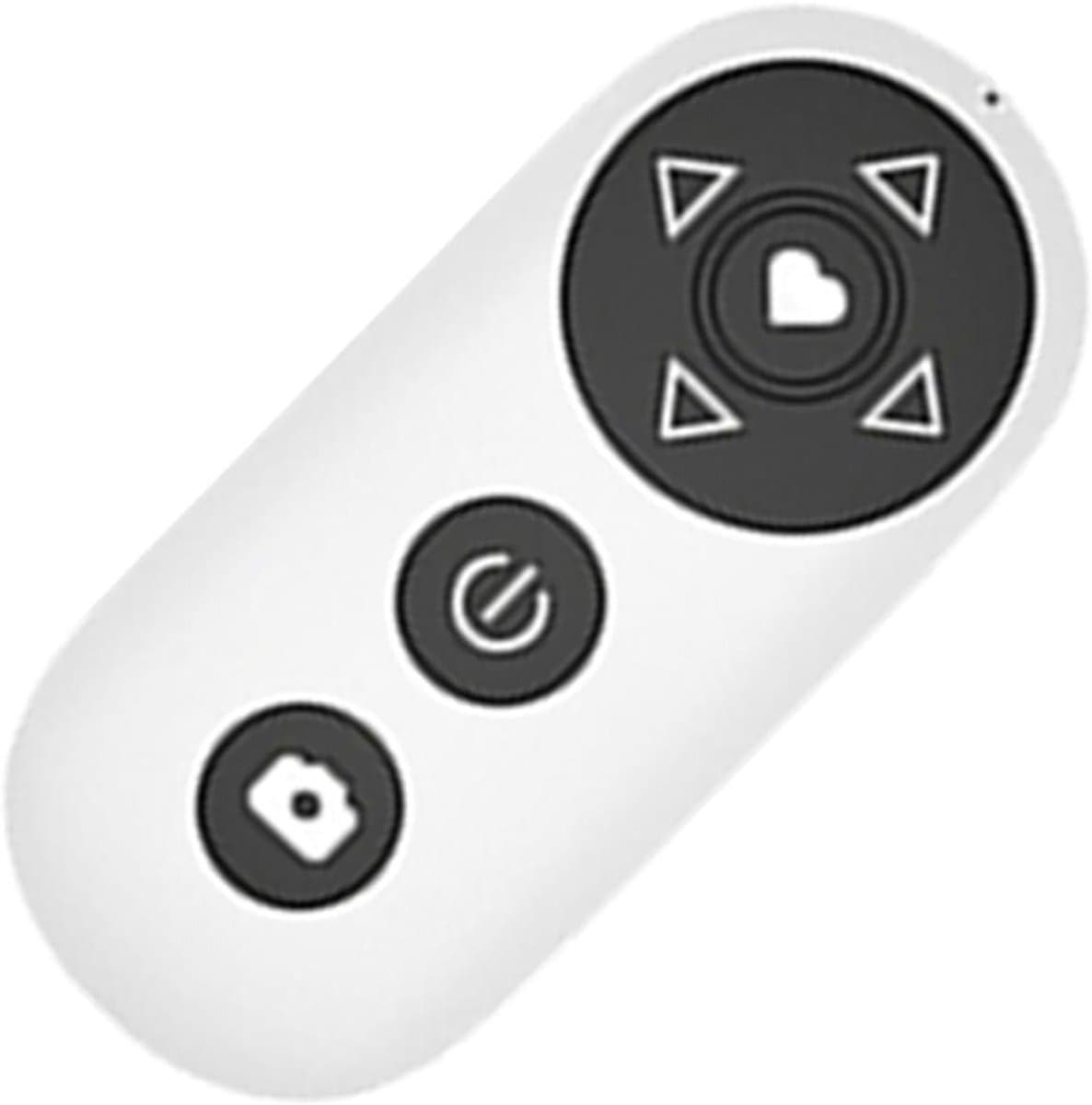 Draadloze Media Afstandsbediening - Mediaknop Controller - Entertainment Bedienen - Brede Compatibiliteit - 8 x 3.8 x 1.4 cm - Wit