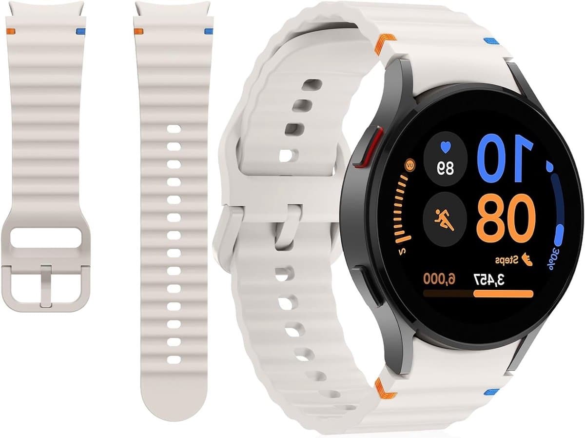 Verstelbare Sportband van Silicone voor 40 mm en 44 mm Smartwatches, Geschikt voor Galaxy Watch 6, 5 Pro en 7, Stijlvol en Comfortabel voor Actieve Gebruikers