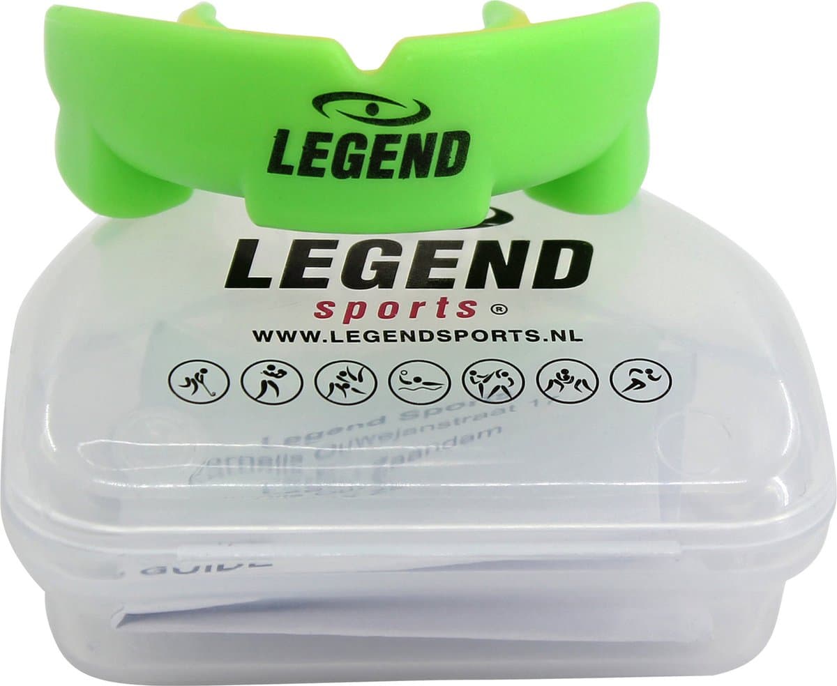 Anti Shock Gebitsbeschermer Heren/Dames Groen - Hoogste kwaliteit - Triple Layer Gel technologie - Geleverd met blister One Size