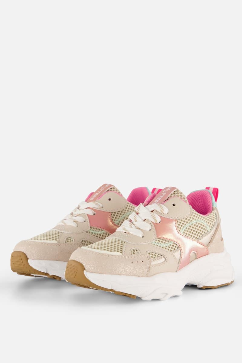Muyters Sneakers Combi roze Suede - Maat 33 - Kinderschoenen