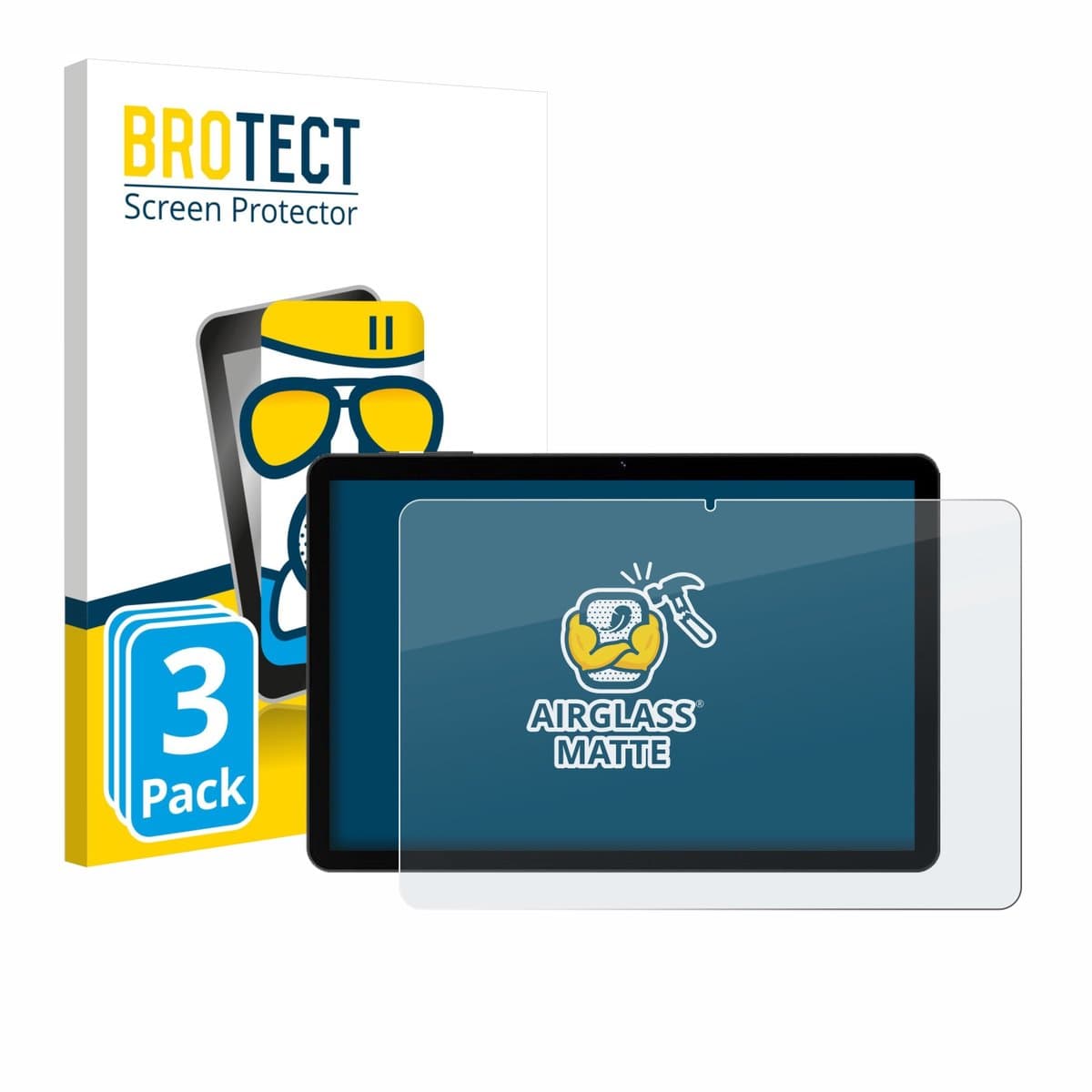 BROTECT - Screenprotector voor Doogee Tab G5 - Folie Beschermfolie Beschermglas matte 3 Stuks