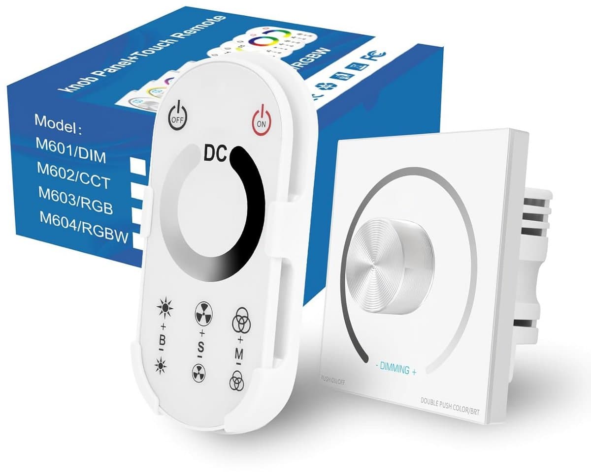 Inbouw LED Dimmer Draaiknop met Afstandsbediening Traploos Dimmen