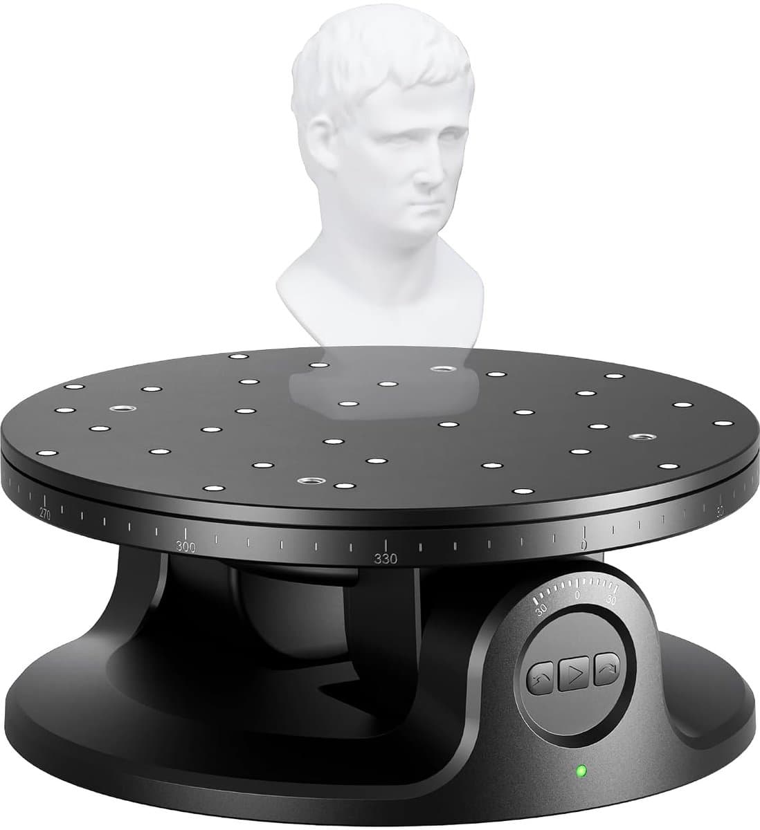 Draaitafel met dubbele laag, eenvoudige registratie van gedetailleerde 3D-gegevens van kleine tot middelgrote objecten, voor nauwkeurig 3D-scannen, compatibel met