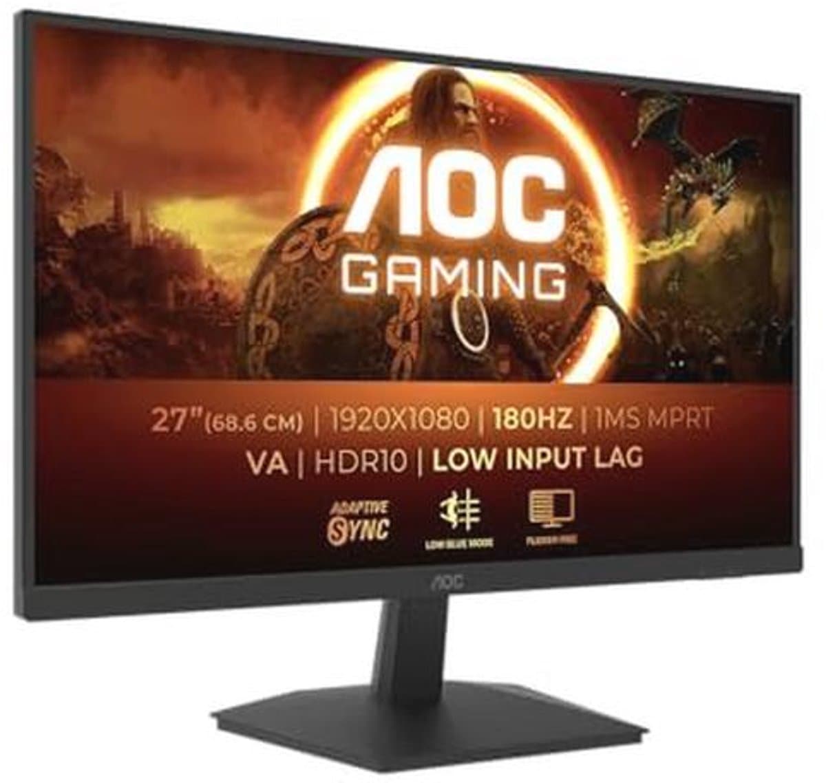 27 Inch Full HD Gaming Monitor - 180 Hz, 1 ms, Adaptive Sync, HDR10