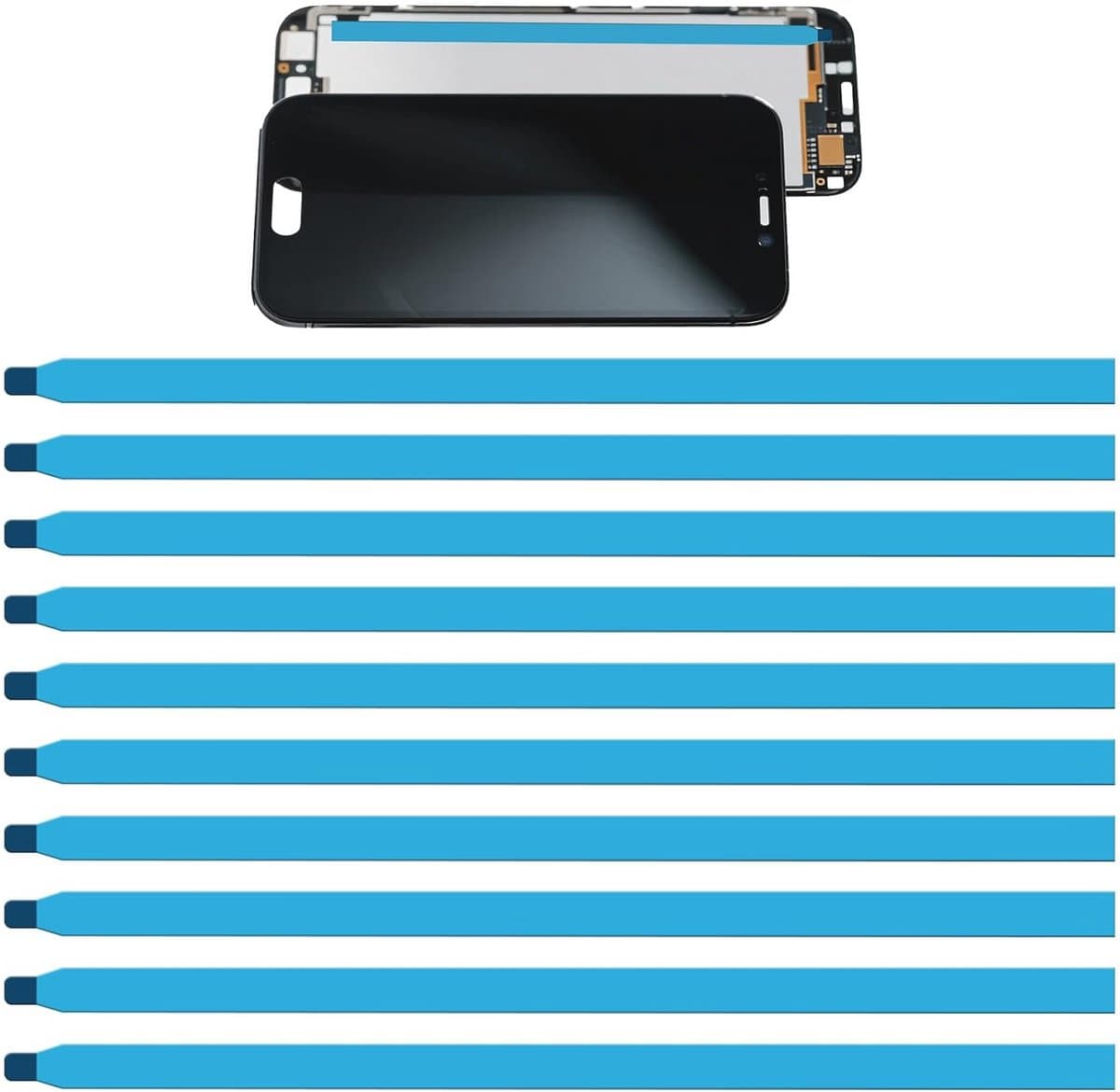 LCD-beeldscherm tape voor laptops, tablets en mobiele telefoons - 10 stuks pull tab stretch peel-band