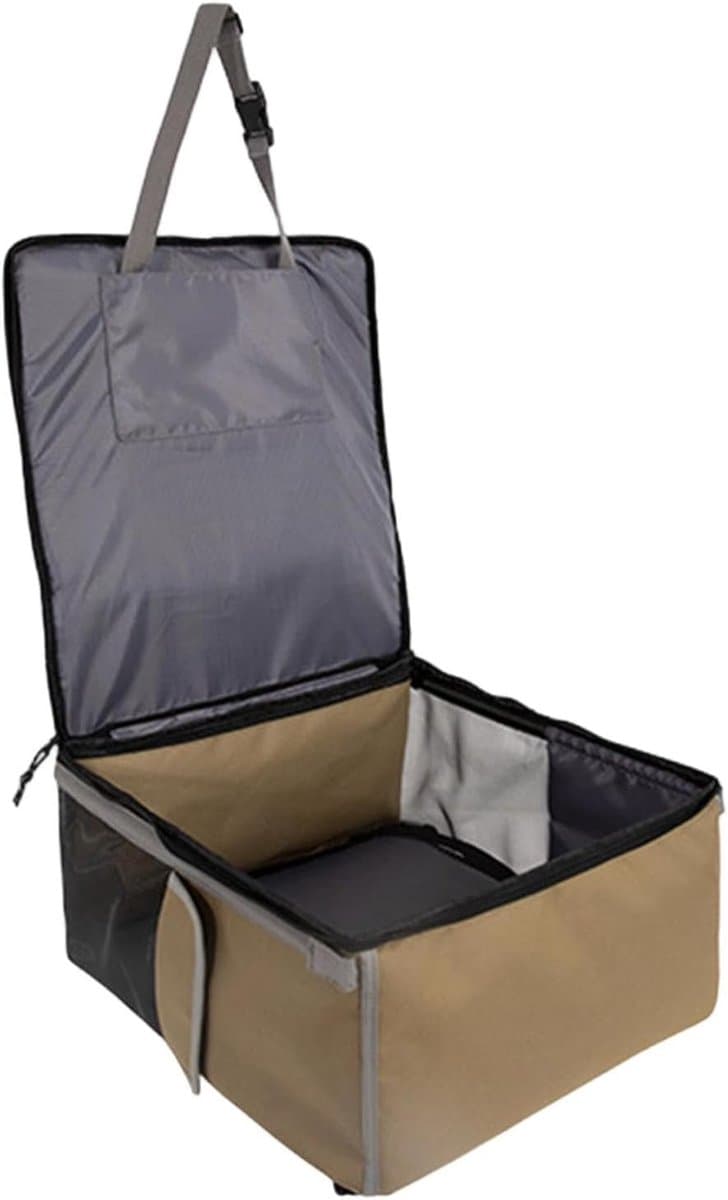 Huisdier Autostoel - Reisdrager - Veilig Vervoer - Ademend Mesh - 45 x 42 x 3 cm - Grijs