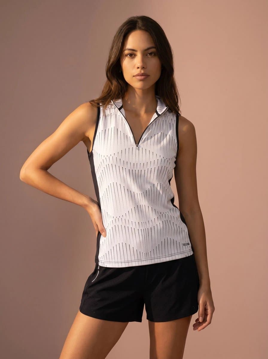 Sjeng Sports JANIS Sporttop Vrouwen - Tennis Top Vrouwen - Real White - Maat: XL - 87% polyester, 13% elastaan, single jersey