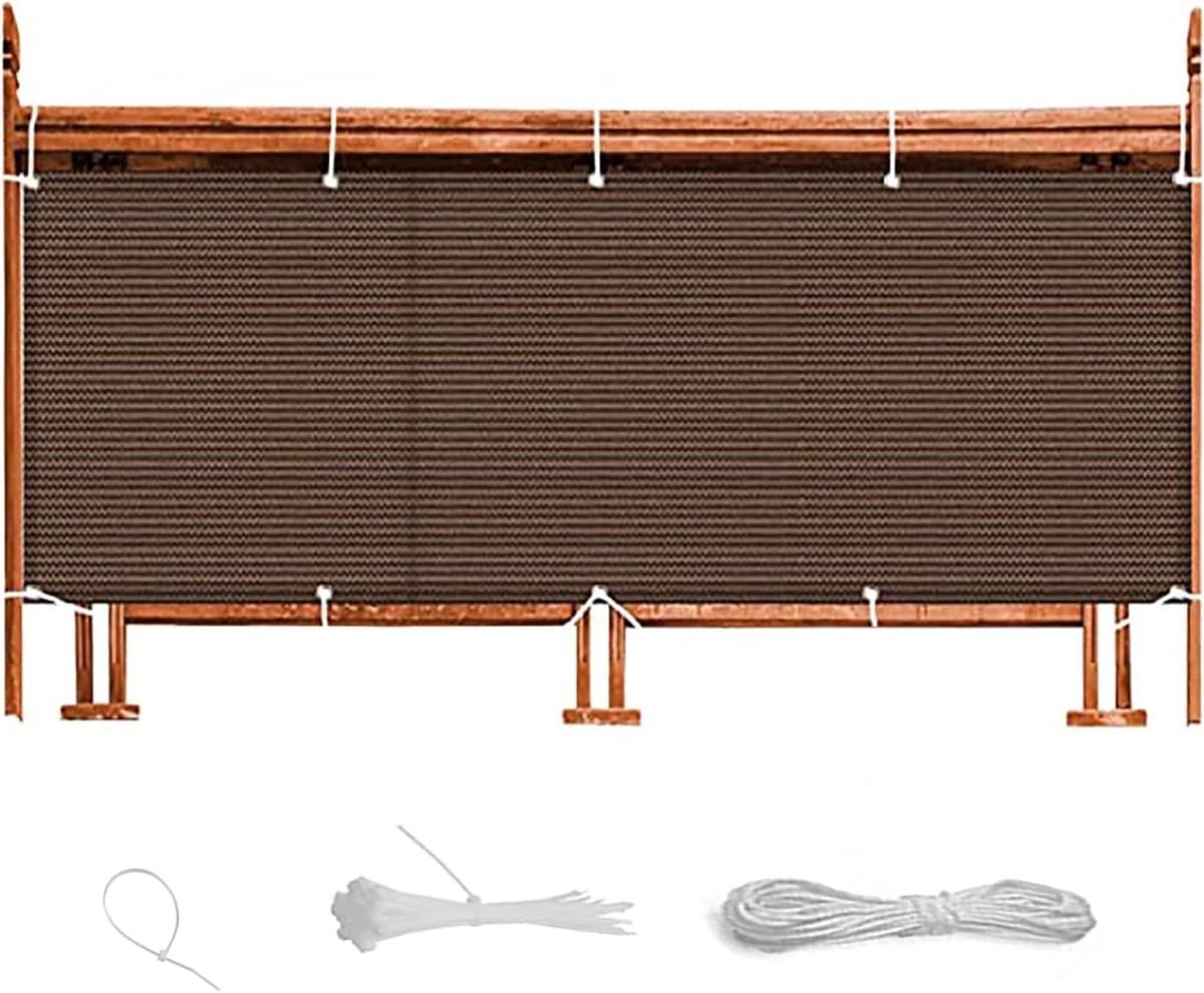 Balkonscherm - Windscherm Privacydoek - Privacy op Balkon - 95% UV-bescherming - 90x600 cm - Taupe