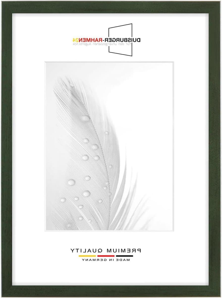 Fotolijst Hout - MDF Lijst - Foto Presentatie - Handgemaakt Op Maat - 30x60 cm - Groen Gewist