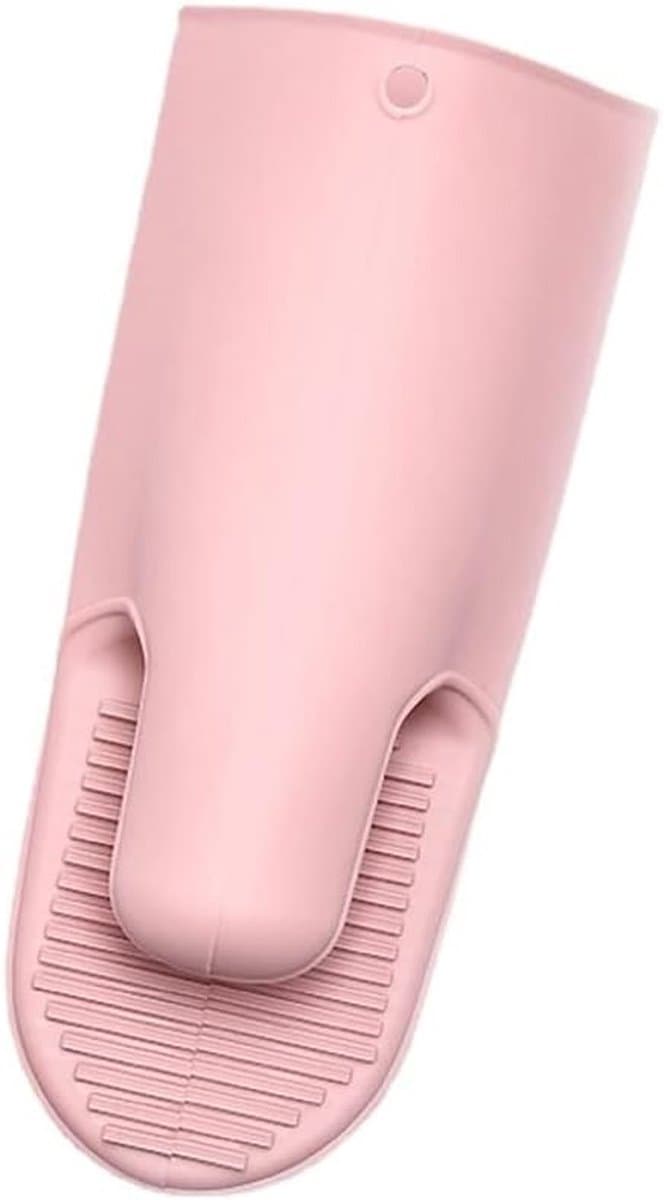 Siliconen Ovenwanten - Hittebestendige Handschoenen - Koken en Bakken - Verdikte Antislip Isolatie - 28cm Lengte - Roze
