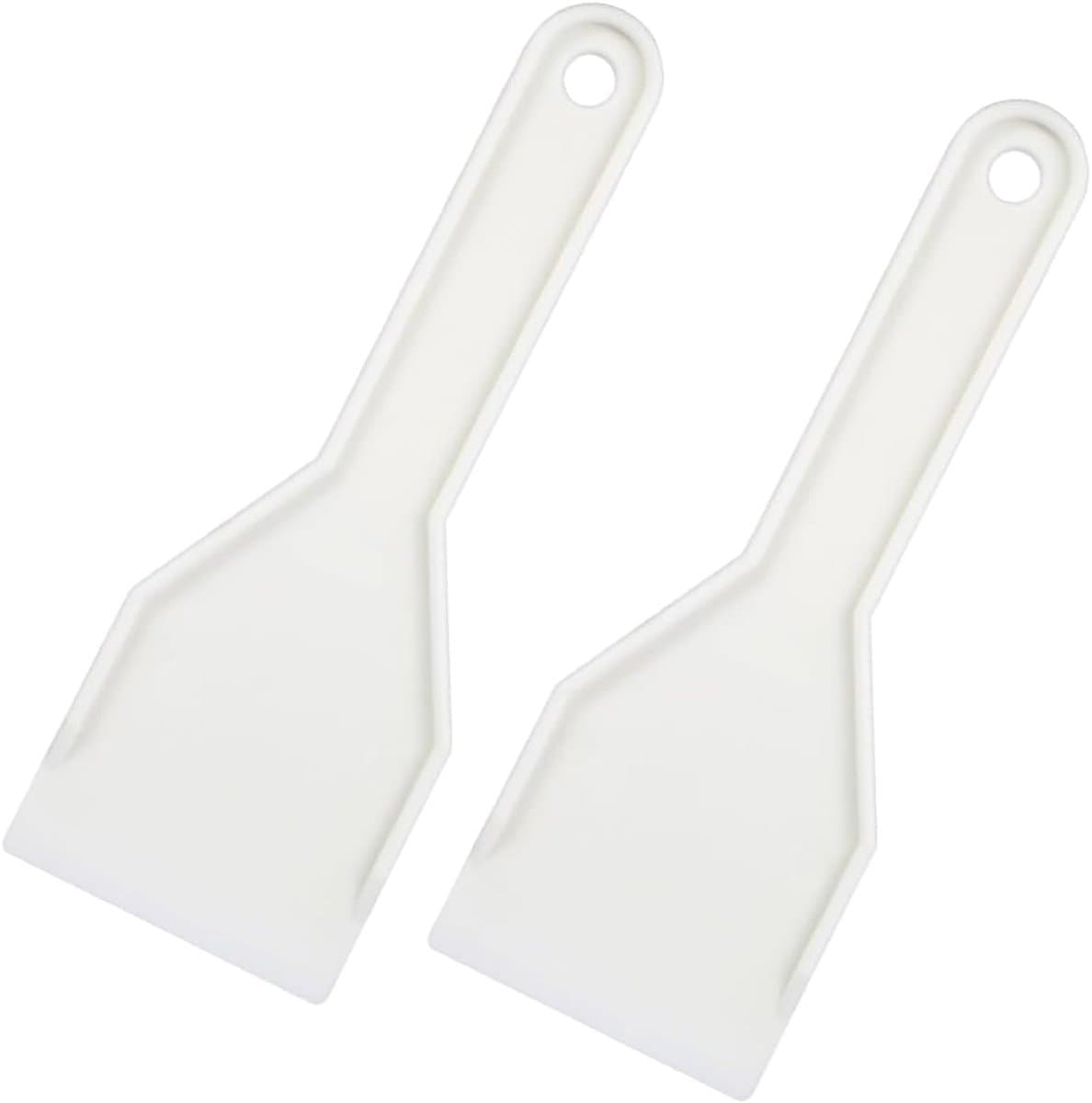 2 stuks ijskrabbers voor vriezer en koelkast, ijskrabber, ijskrabber voor vriezer, van robuuste kunststof