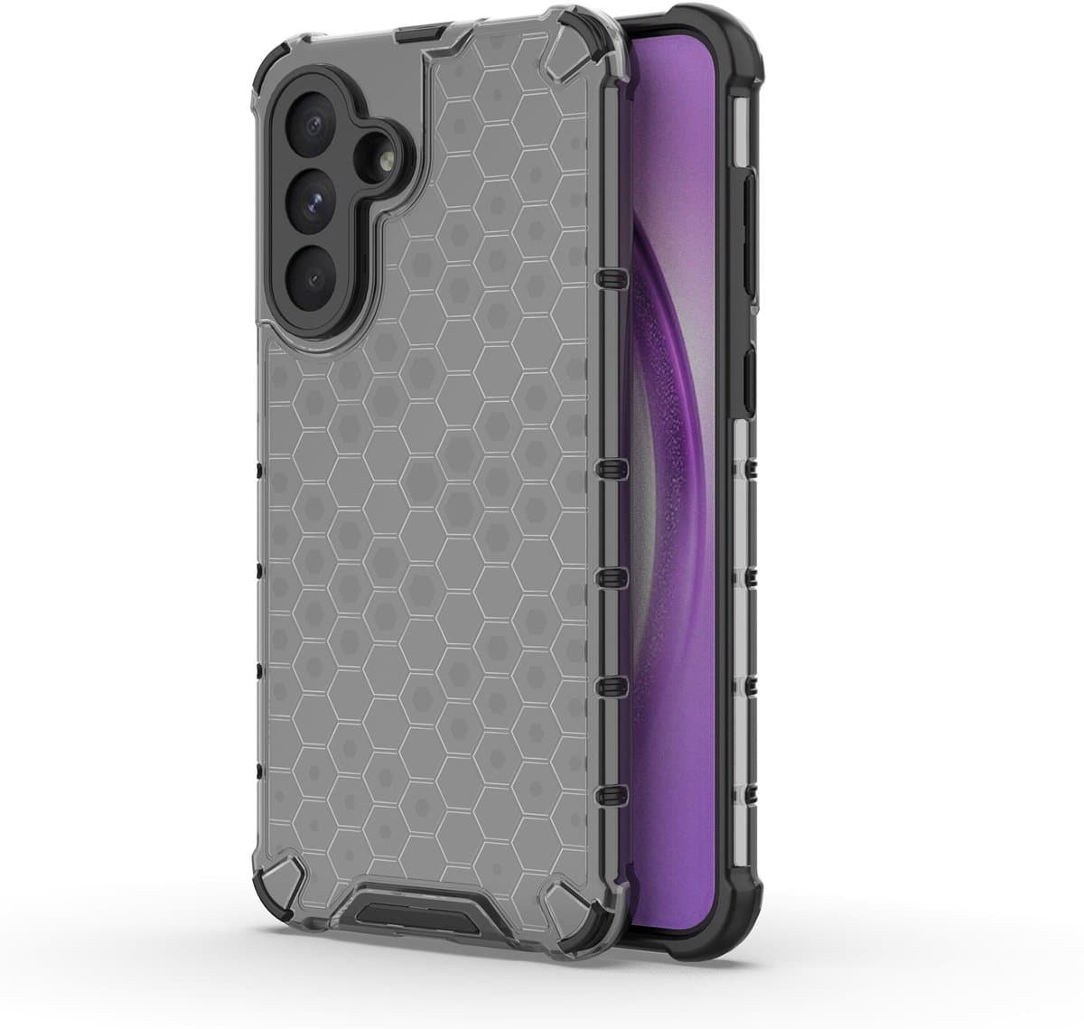 Hoesje geschikt voor Samsung Galaxy A56 case - Solidenz HexArmor Shield - Zwart