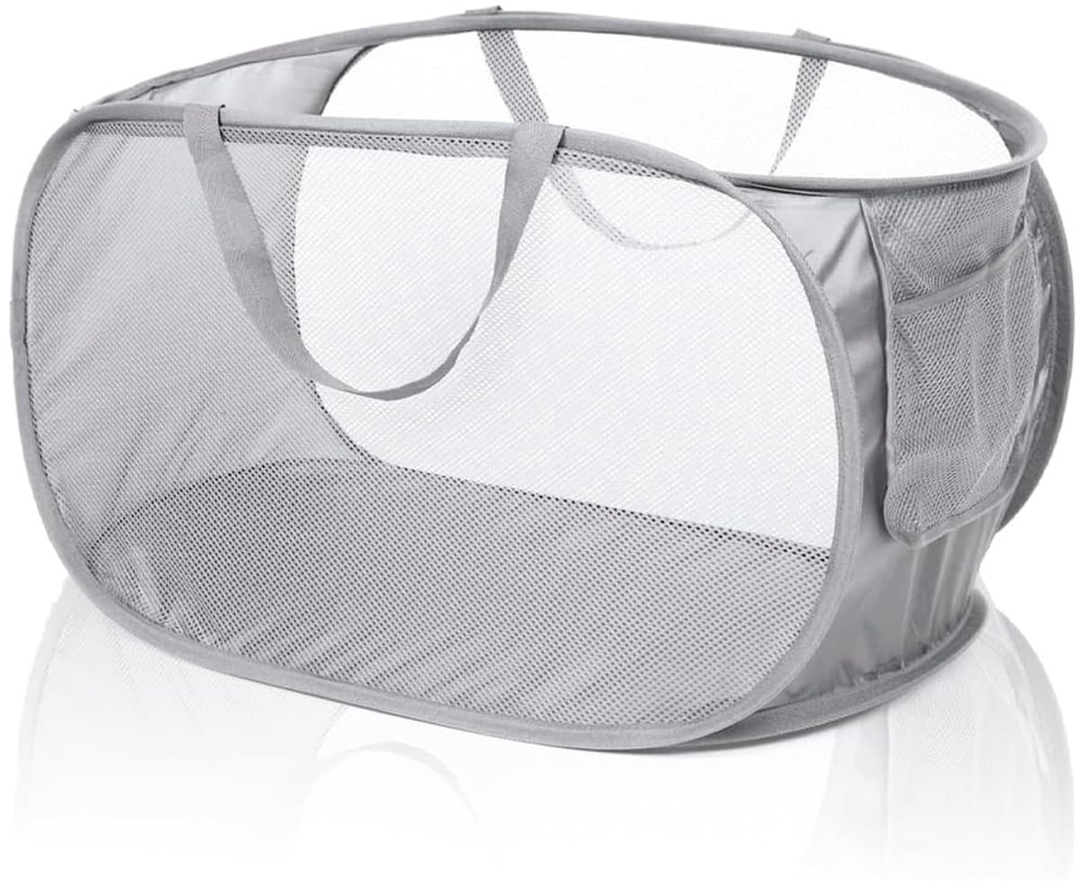 Ibenzoa® Opvouwbare wasmand met ademend mesh voor veelzijdig gebruik thuis en op reis