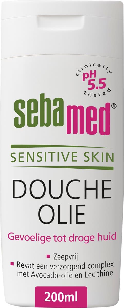 Sebamed Douche Olie - Zeepvrij - Voedt en herstelt de huid - Met Avocado-olie en Lecithine voor een zachte huid - Douchemiddel - 200 ml
