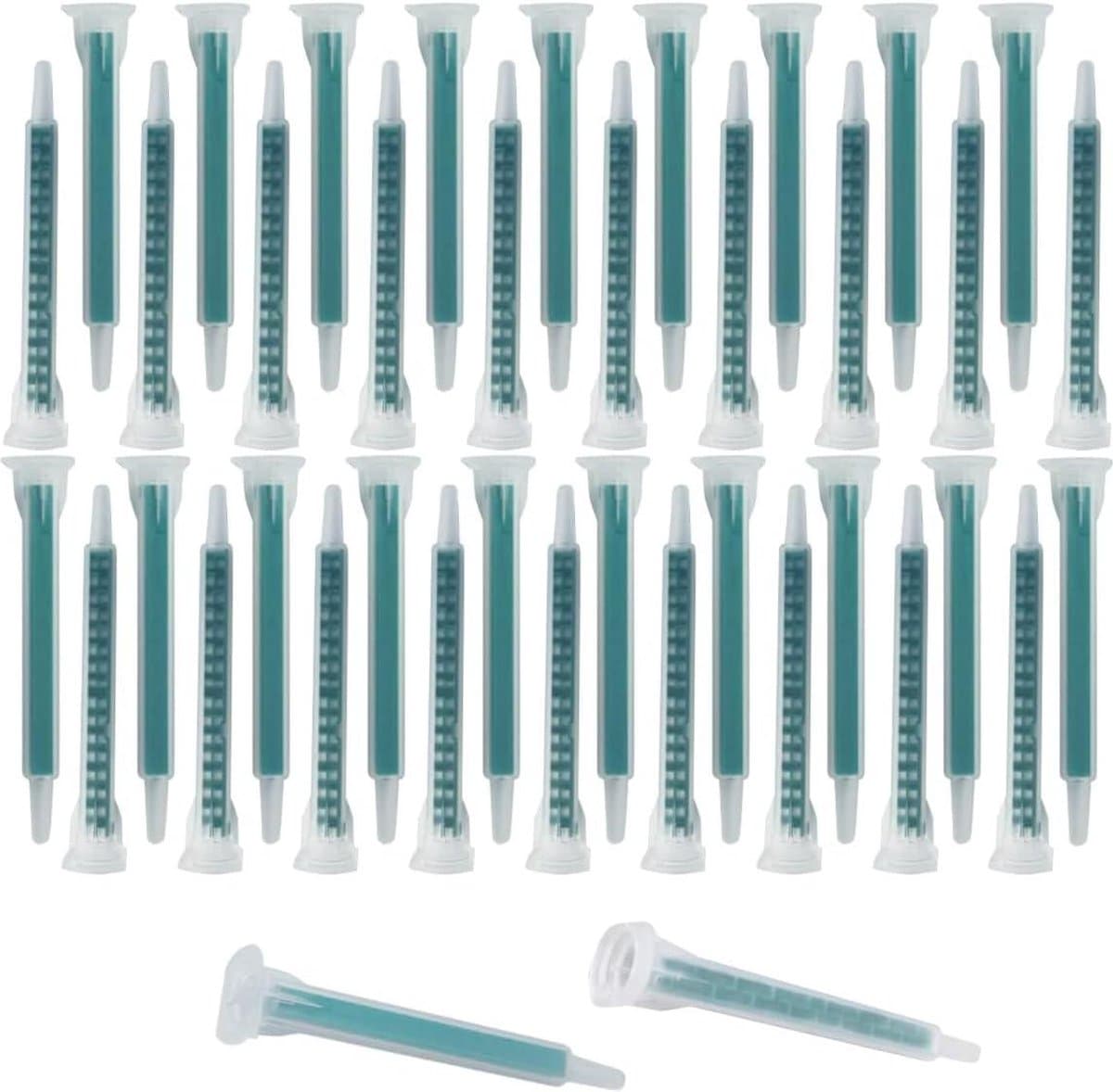 50pcs Epoxy Mixing Nozzles-Static Mixing Sprayer-Glue Cartridges Tip-50ml-1.7oz (1-1/1-2 Ratio) FMA06-16