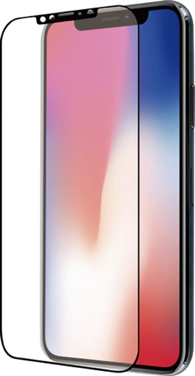 MH by Azuri Curved Tempered Glass - black frame - voor iPhone X/Xs/11 Pro