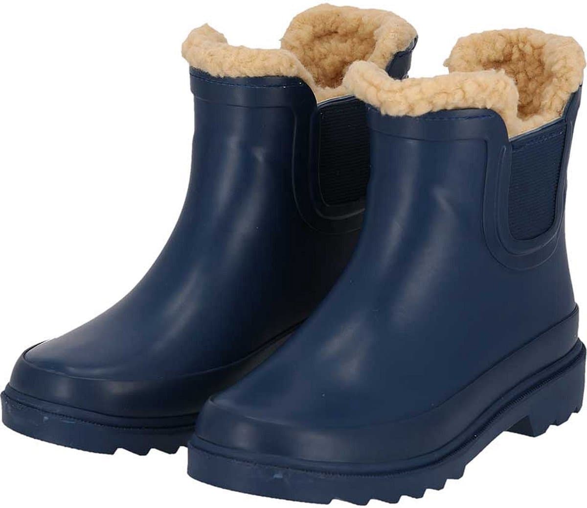 Chelsea regenlaarzen kinderen - Fake Fur voering - Rubber - Morethansocks