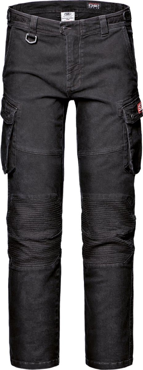 SIR SAFETY KOMBAT DENIM Werkbroek HEREN Zwart – Met Kniezakken, D-Ring, Verstelbare Taille & Technische Zakken – Voorgewassen