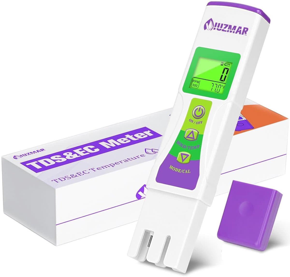 TDS Meter voor Waterkwaliteit, 3-in-1 TDS en EC Tester voor Hydrocultuur en Zwembaden