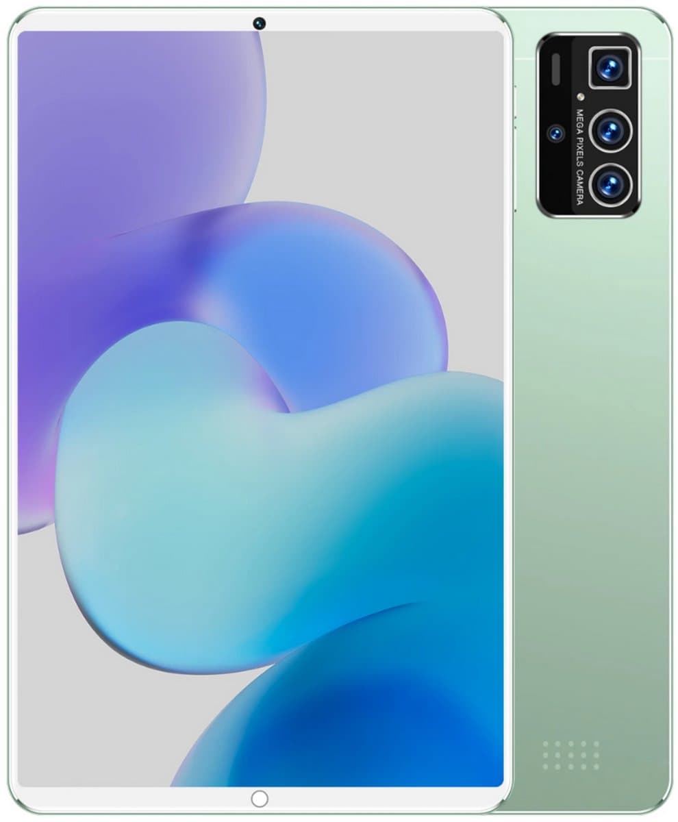 2025 5G Nieuwe 10,36 Inch Tablet Android met 12GB RAM, 256GB ROM, Android 12000mAh Batterij, 16MP + 32MP Camera, 10-Core, Dual Sim Netwerk, Bluetooth - Groen
