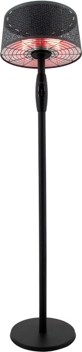 Sunred - Moderna Artix - Ultra lijn - Zwart - Staand model - Terrasverwarmer - Infraroodstraling - 2000 W – ECO - 5 standen – ECO – SMART - Afstand bestuurbaar - Elektrische heater – Slimme heater