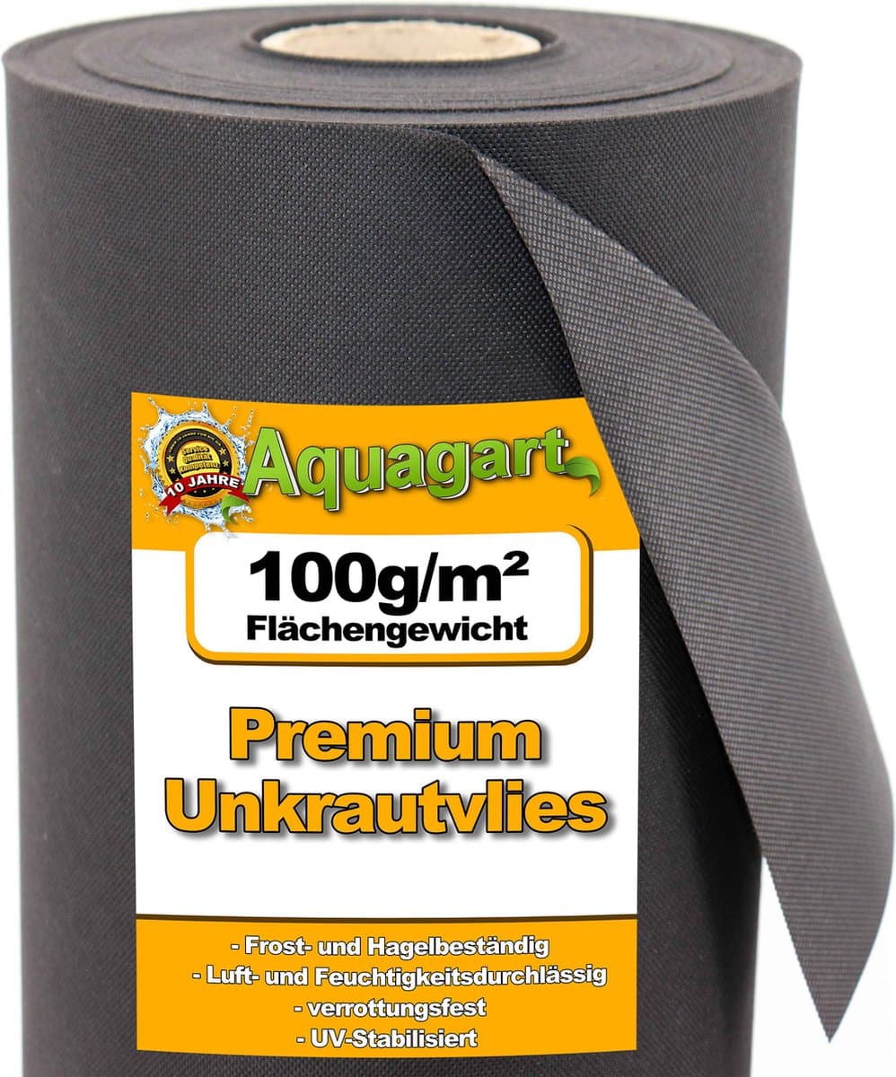 42 m² tuinvlies onkruidbestrijdingsdoek mulchvlies 100 g 1,4 m breed