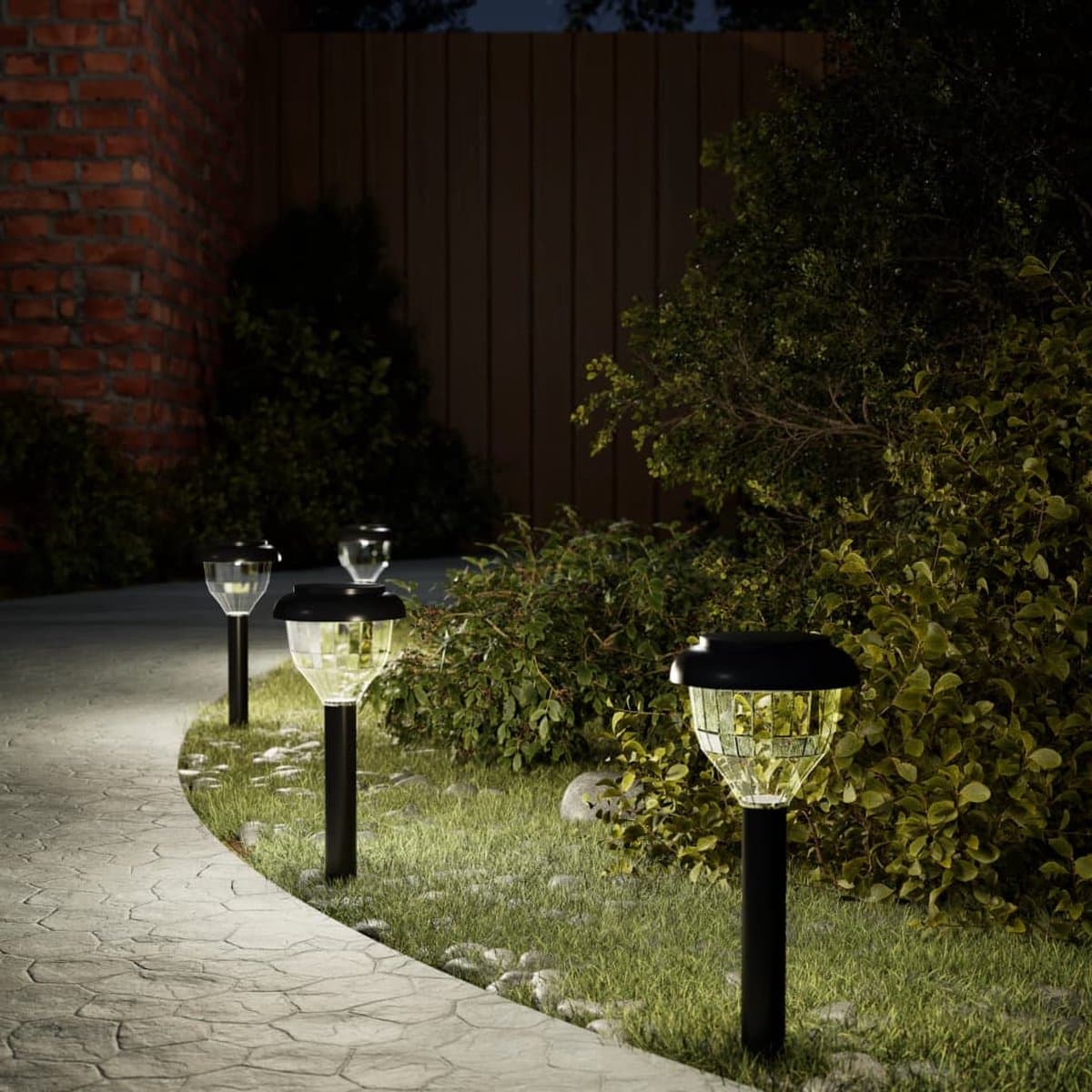 vidaXL Solar Tuinpadverlichting Set - 4 stuks, RGB en Warm Wit