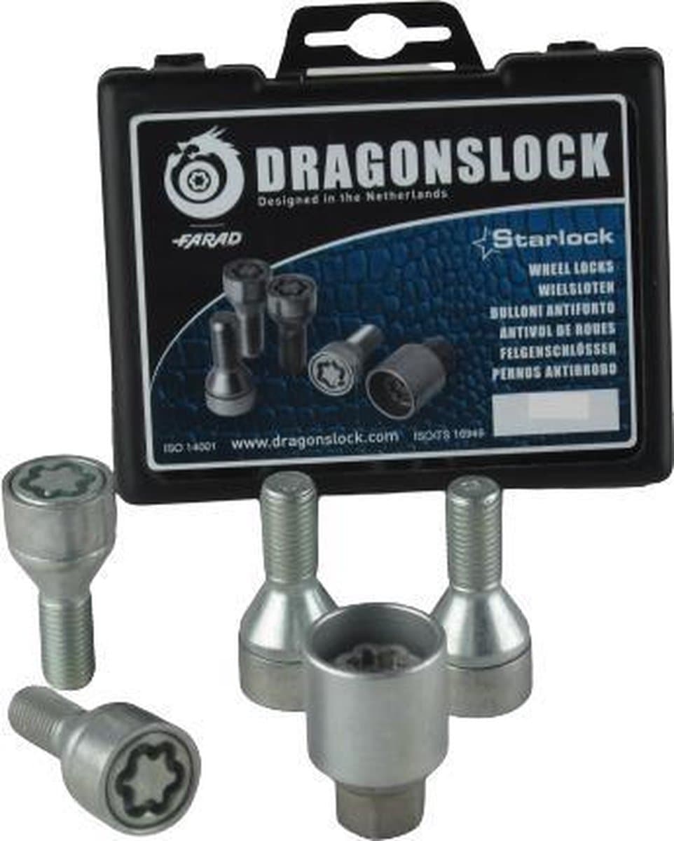 Dragonslock Velgenslot - Wielslot Set Fiat Punto Vanaf 2006 - Verzinkt - Beste Keus