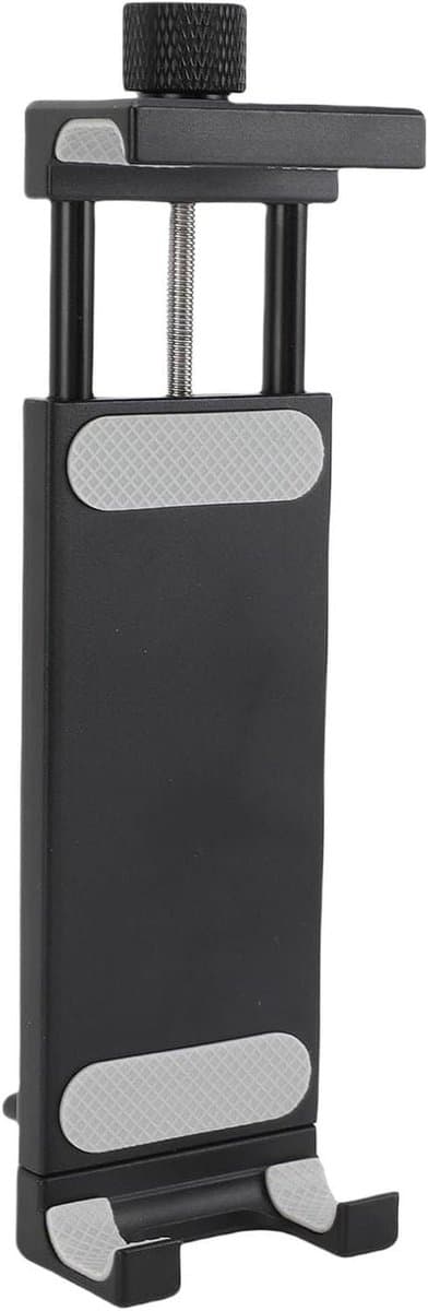 Tablet Statiefbevestiging - Universele Clips - Live Streaming - Volledig Metalen Constructie - 120-250mm Bereik - Zilver