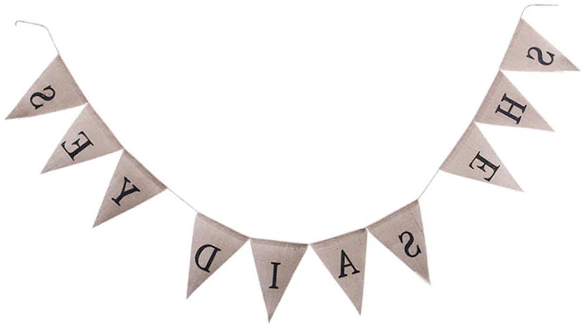 Feestversiering Banner - Bruiloft Decoratie - Speciale Momenten Creëren - Ze Zei Ja Letters - 17 x 13 cm