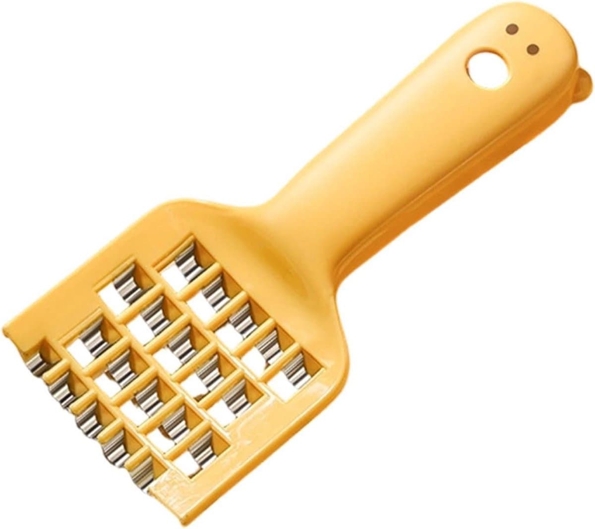 Groentesnijder Rasp - Keuken Tool - Maaltijd Voorbereiding - Verspringende Snijsleuf - 16 x 7 cm - Geel