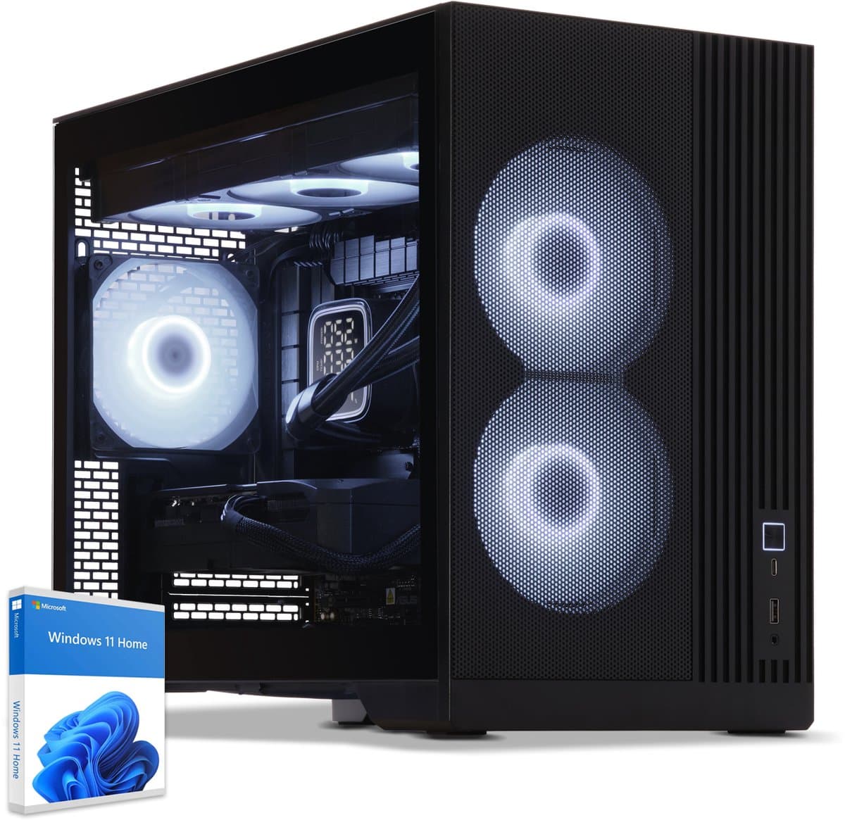Sedatech Waterkoeling Pro Gaming PC • Intel i7-14700KF 20x 3.4GHz • Geforce RTX5070Ti • 32Gb DDR5 • 2Tb SSD M.2 • WiFi • Bluetooth, USB C • Windows 11 • Desktop computer