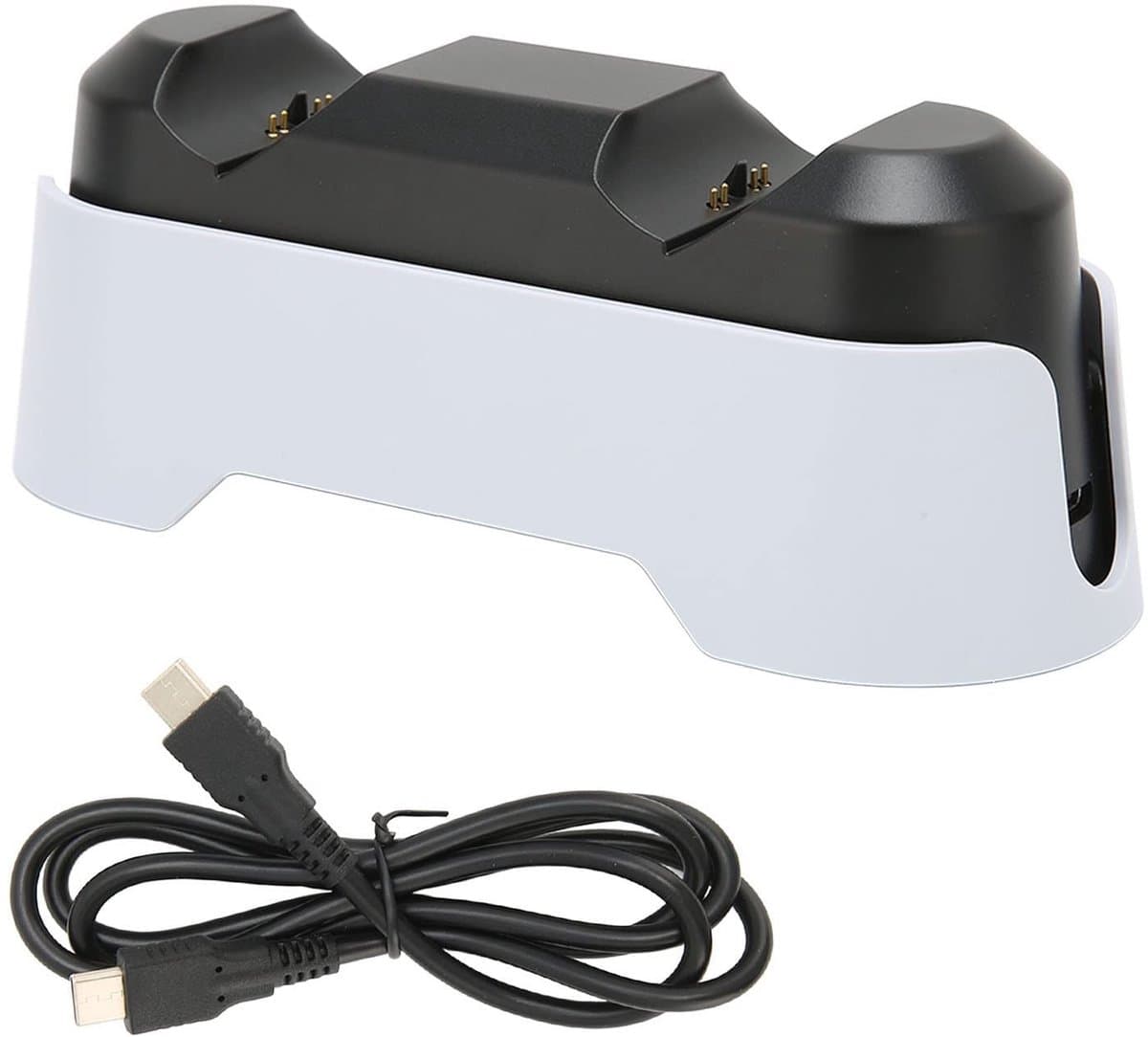 Solidchoice - Dailygoody - Snellaadstation - Controller Laadstation - 3 Uur Opladen - Wit - LED-indicatoren - Geschikt voor PS5 DualSense-controller - Wit