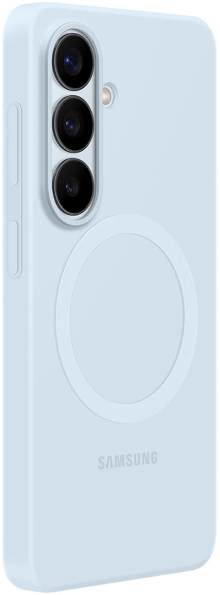 Samsung Galaxy S26 Plus Siliconen Back Cover met Magneet Blauw