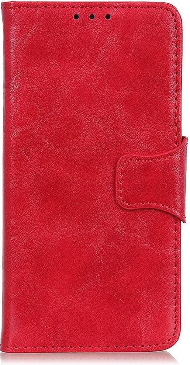 Shop4 - Samsung Galaxy S21 Plus Hoesje - Wallet Case Cabello Rood