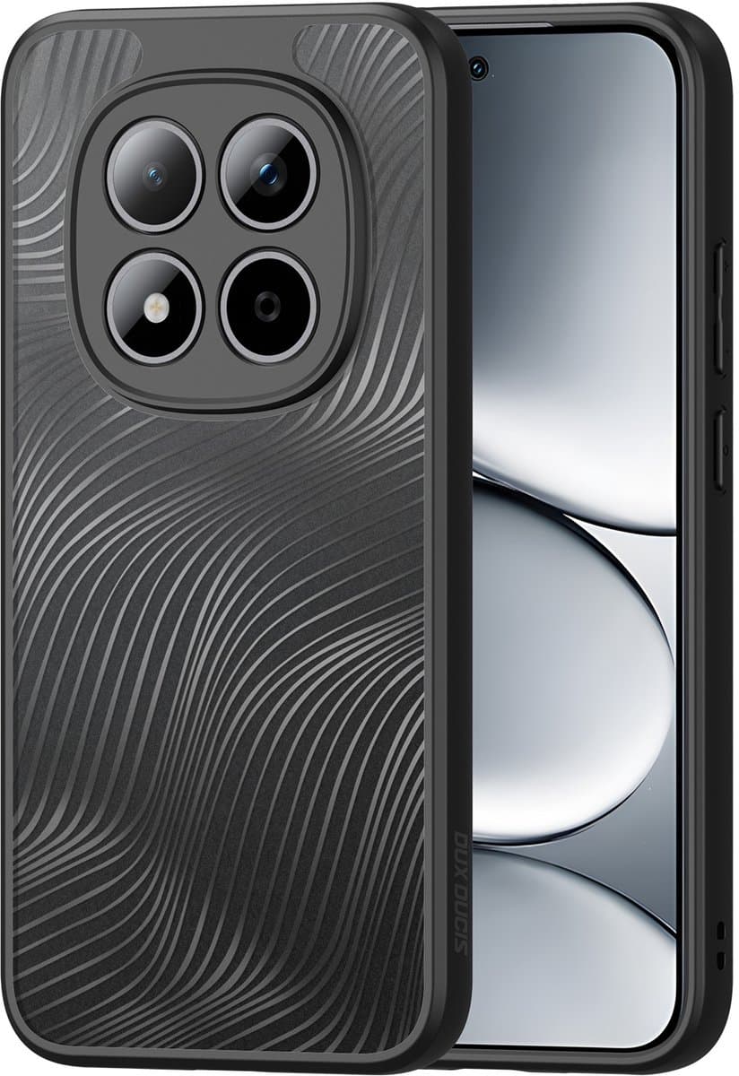 Dux Ducis Hoesje - Geschikt voor Xiaomi Redmi Note 15 Pro 5G Hoesje - Dux Ducis Aimo Series - Transparant TPU Back Cover - Zwart